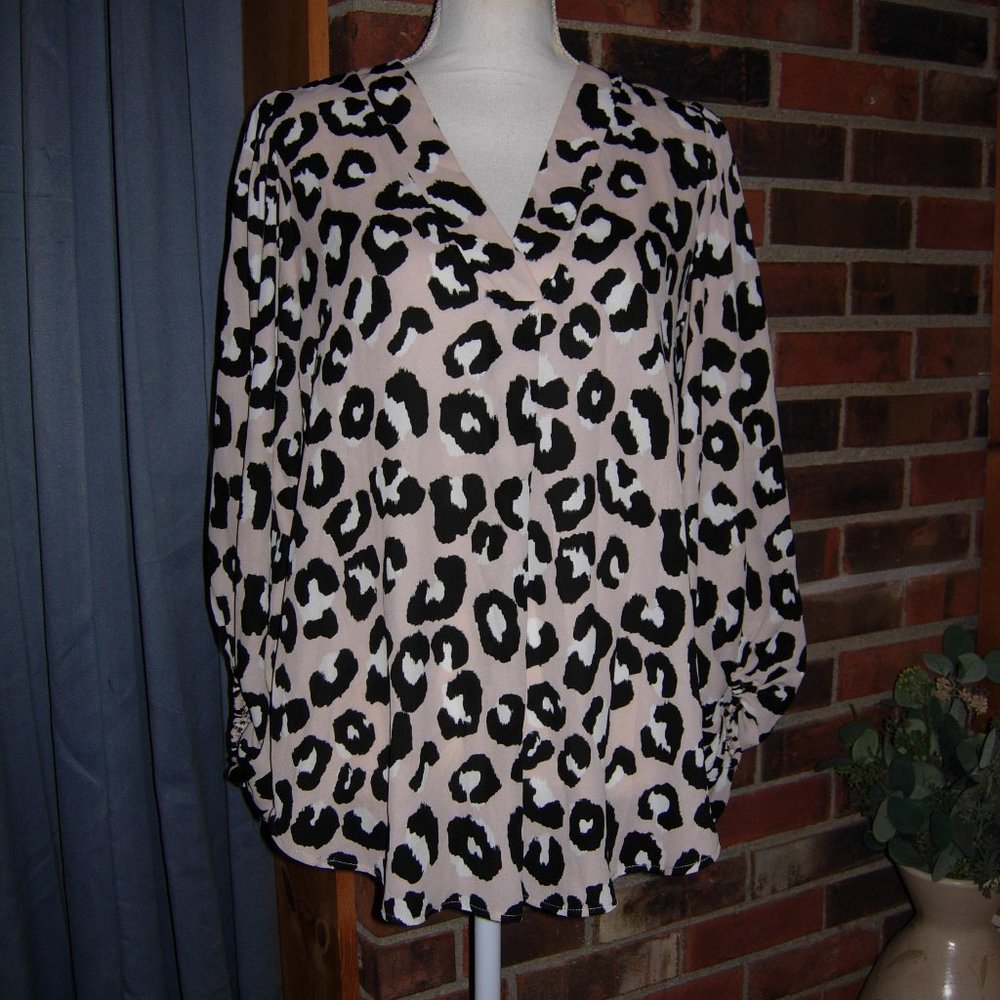 Aura Animal Print Around The Corner Light Top S